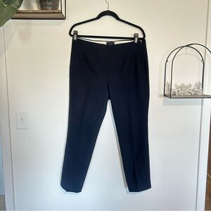 J.Crew Martie Wool Blend Navy Ankle Cropped Trouser Pants Size 12